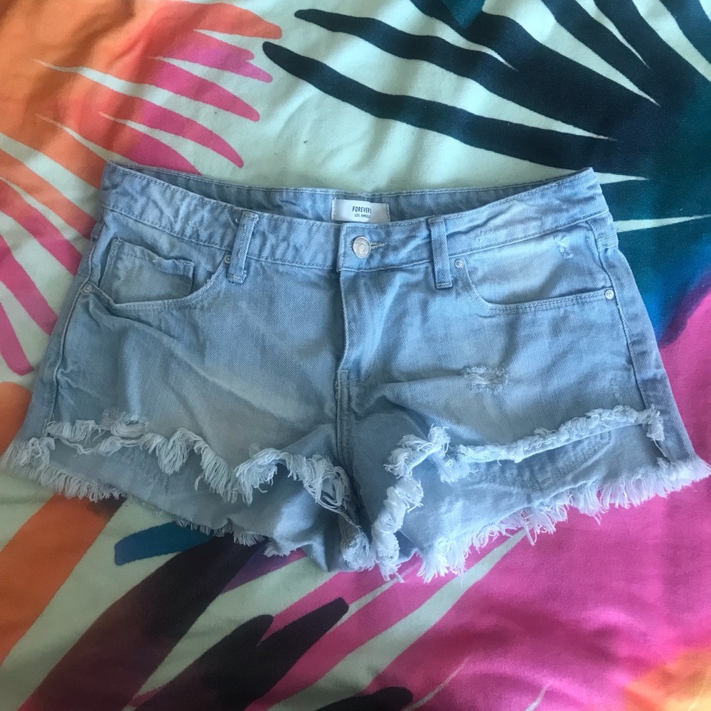 Denim shorts